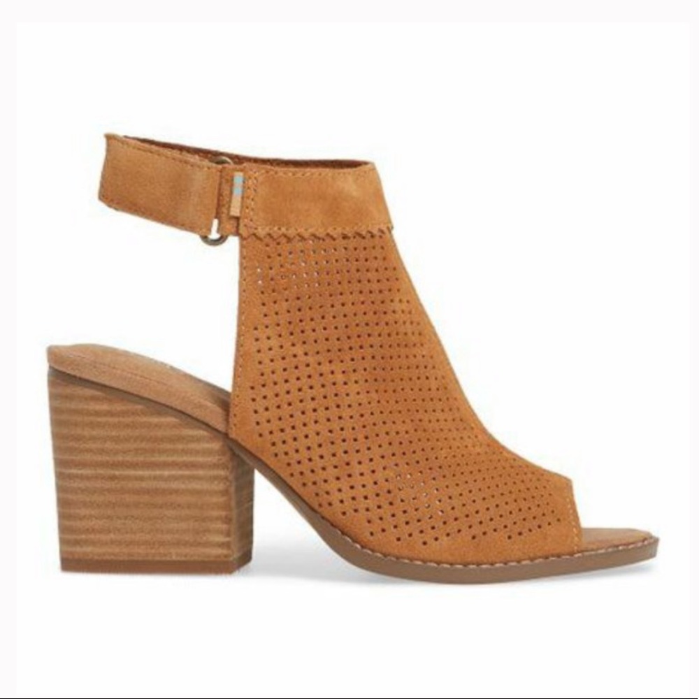 Toms Grenada Carmel Brown Perf Suede